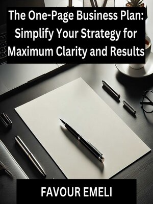 cover image of The One-Page Business Plan